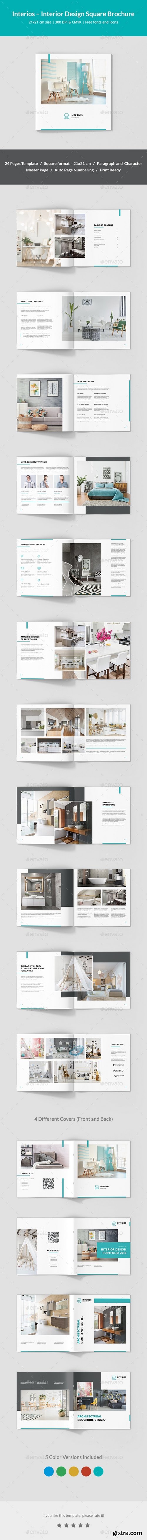 Graphicriver - Interios – Interior Design Square Brochure 21544588