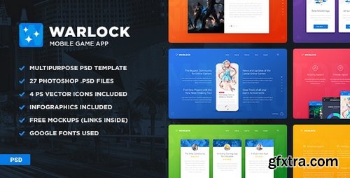 ThemeForest - Warlock App PSD Template - 15753925