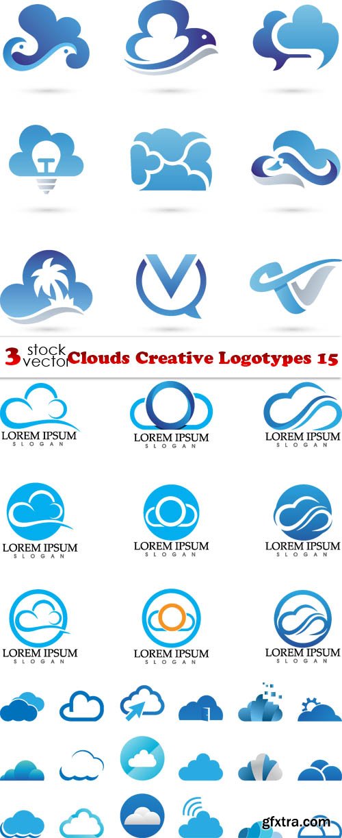 Vectors - Clouds Creative Logotypes 15