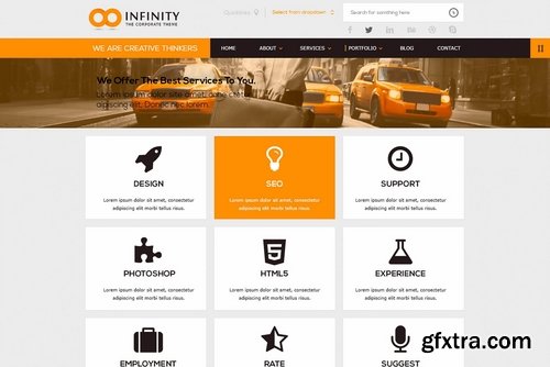 CM - INFINITY  Flat PSD Template 2324733