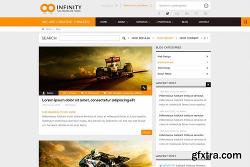 CM - INFINITY  Flat PSD Template 2324733