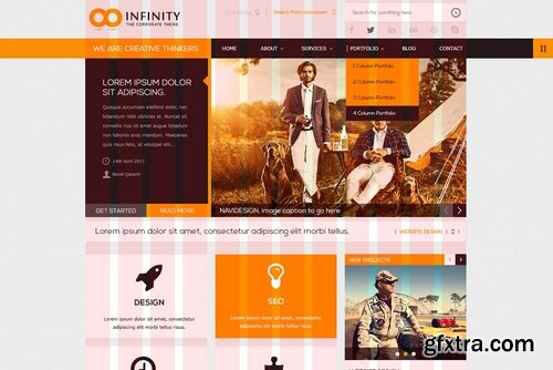 CM - INFINITY  Flat PSD Template 2324733