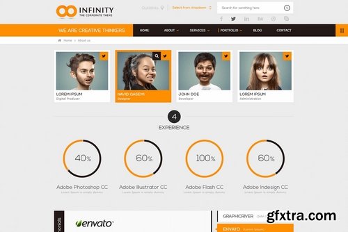 CM - INFINITY  Flat PSD Template 2324733