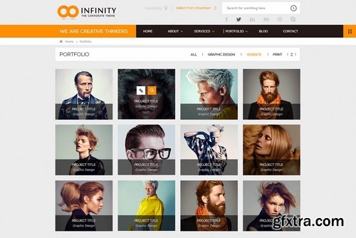 CM - INFINITY  Flat PSD Template 2324733