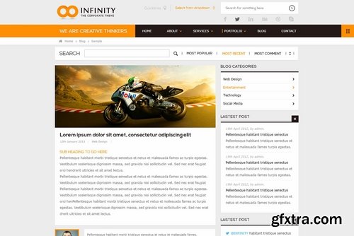 CM - INFINITY  Flat PSD Template 2324733