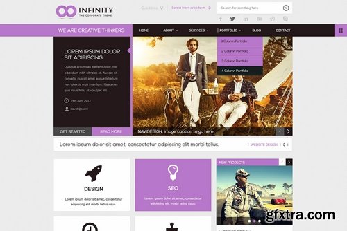 CM - INFINITY  Flat PSD Template 2324733