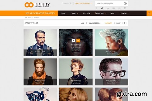 CM - INFINITY  Flat PSD Template 2324733