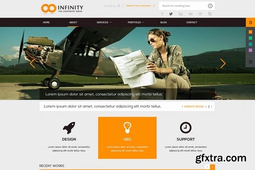 CM - INFINITY  Flat PSD Template 2324733