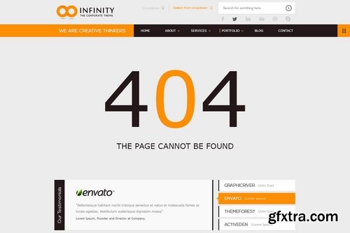 CM - INFINITY  Flat PSD Template 2324733