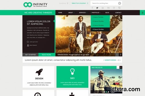 CM - INFINITY  Flat PSD Template 2324733