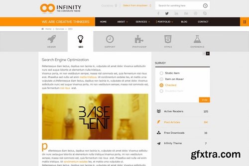 CM - INFINITY  Flat PSD Template 2324733