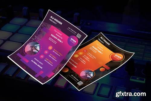 DJ Music Events Flyer Template