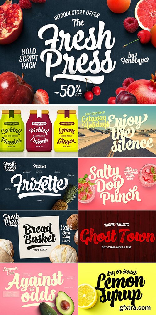 CM - Fresh Press Script Fonts 2299583