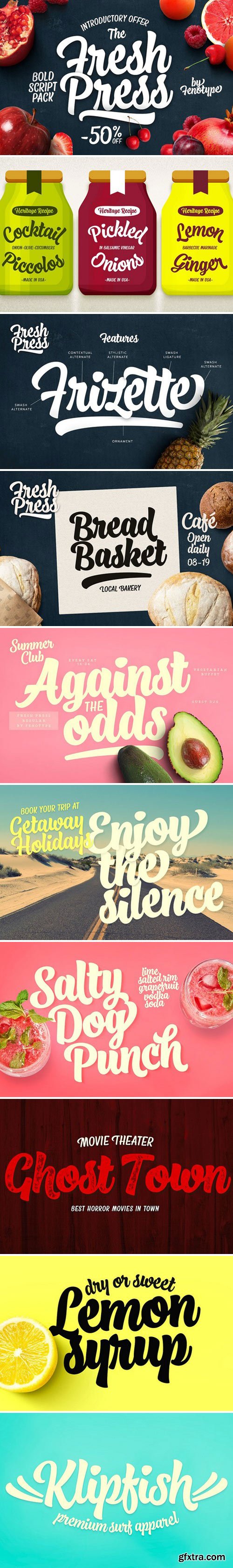 CM - Fresh Press Script Fonts 2299583