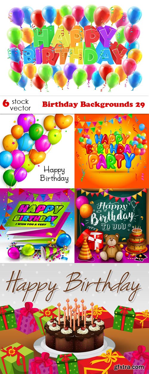 Vectors - Birthday Backgrounds 29