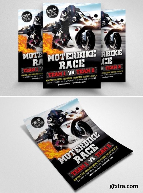 CM - Bike Racing Flyer Template 1553972