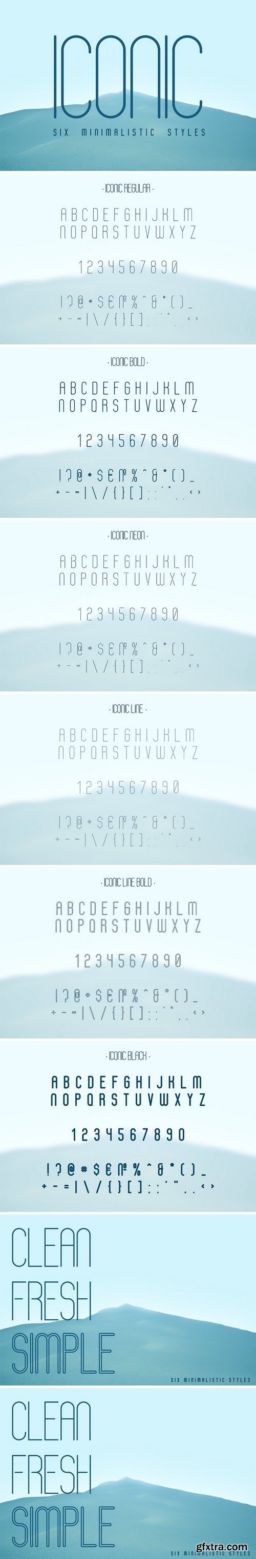 CM - Iconic Font | 6 styles 1553536