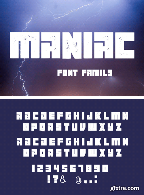 Maniac Font Family