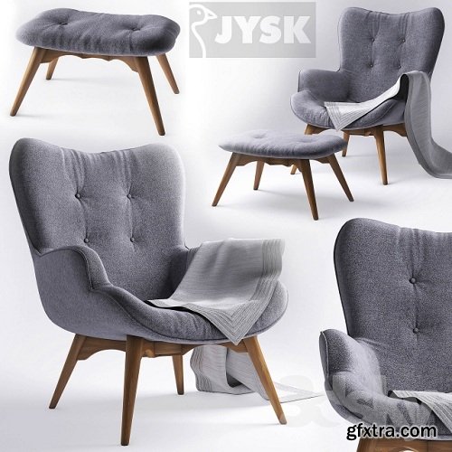 Armchair with pouf - Jysk EJERSLEV