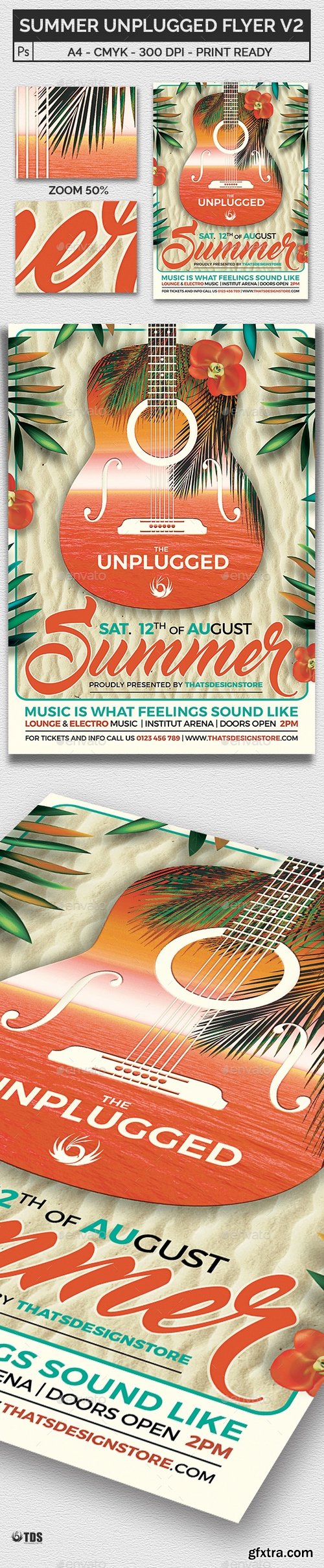 Graphicriver - Summer Unplugged Flyer Template V2 16831905