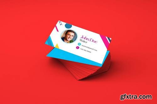 Modern Visiting Card For Writers Template