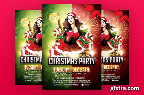 Christmas Party Flyer Template