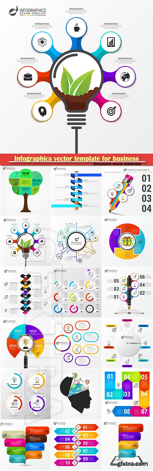 Infographics vector template for business presentations or information banner # 40