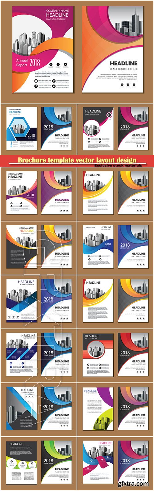 Brochure template vector layout design, corporate business annual report, magazine, flyer mockup # 149