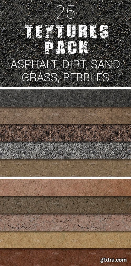 CM - 25 Textures Pack. Asphalt and More 2271534