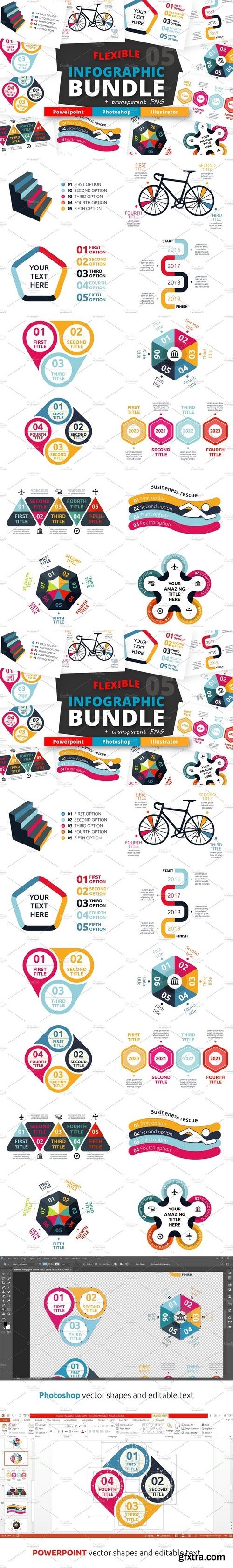 CM - Flexible Infographic Bundle (vol.5) 1533461