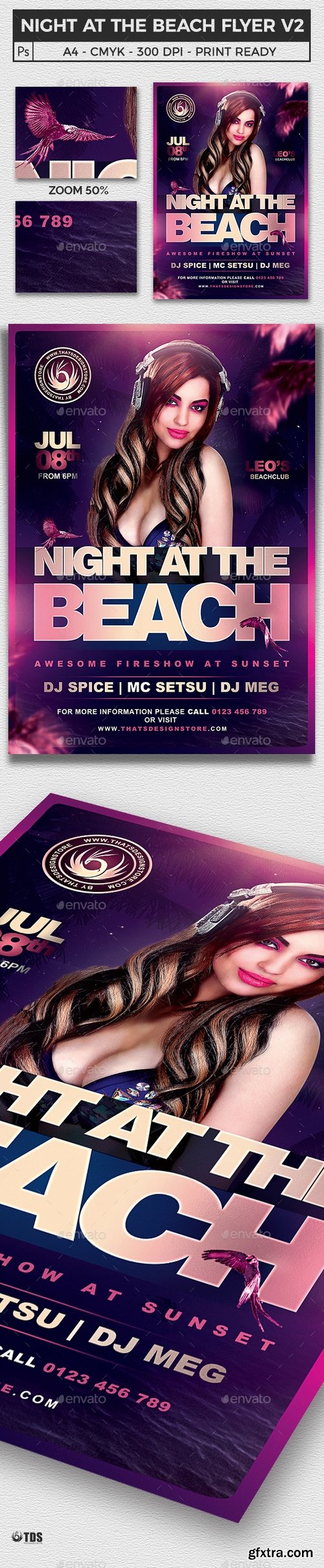 Graphicriver - Night at the Beach Flyer Template V2 19910209