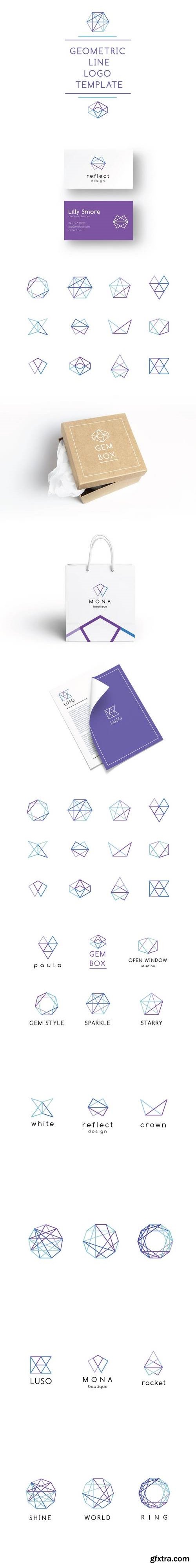 Geometric Line Logo Template