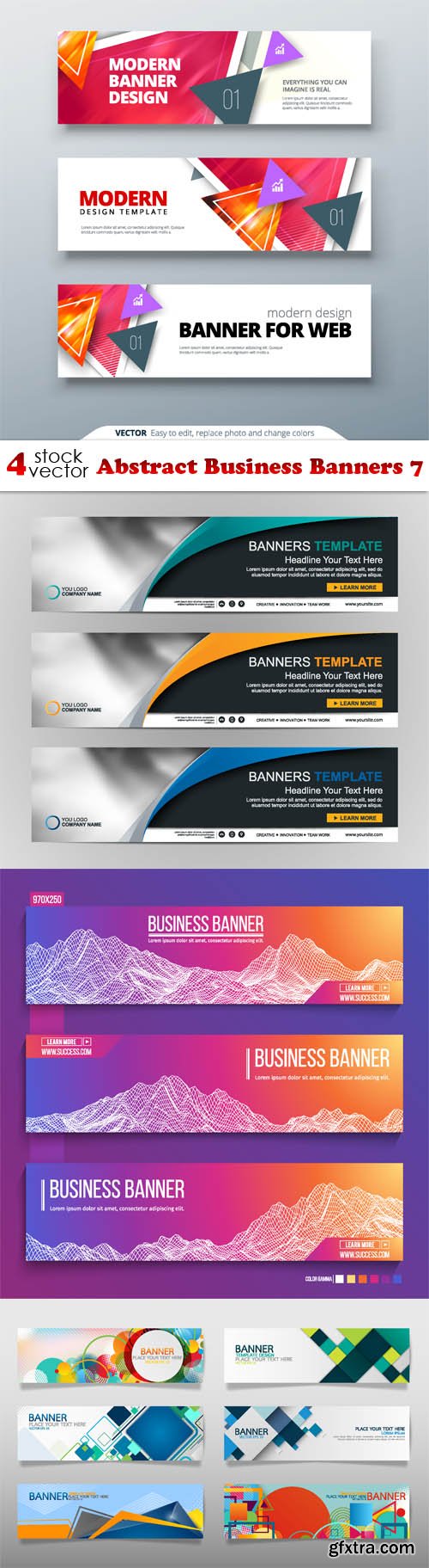 Vectors - Abstract Business Banners 7