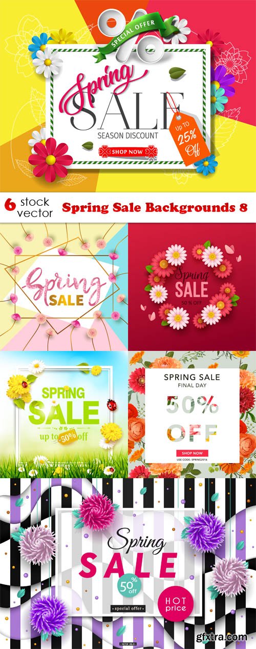 Vectors - Spring Sale Backgrounds 8
