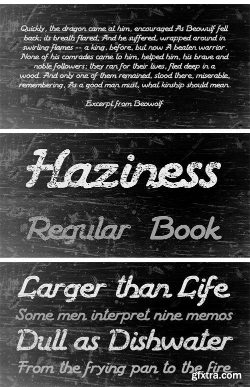 Haziness Font Family