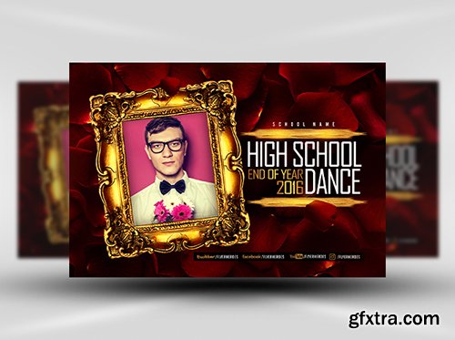 High School Photobooth Flyer Template