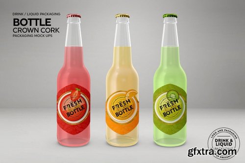 CreativeMarket Crown Cork Bottle Mock Up 2304114