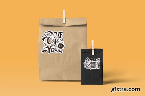 CreativeMarket Coffee Lettering Set 2302954