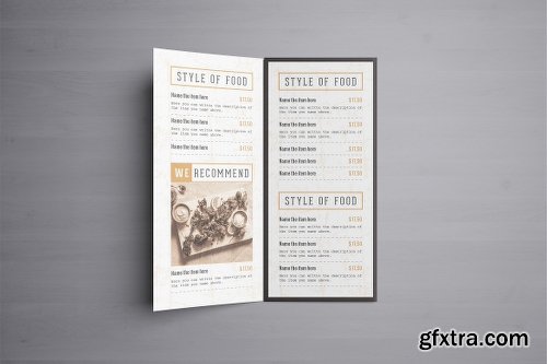 CreativeMarket Classy Food Menu 8 Template 2303964