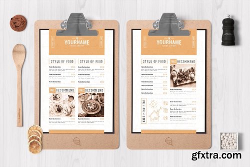 CreativeMarket Classy Food Menu 8 Template 2303964