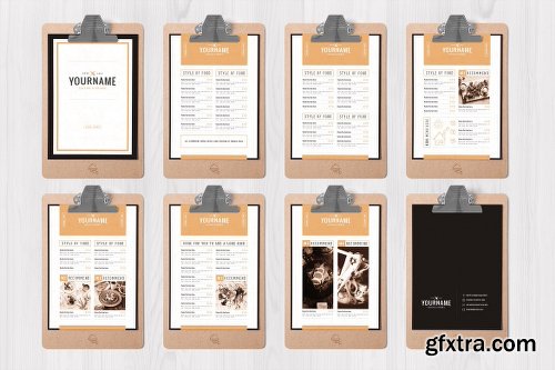 CreativeMarket Classy Food Menu 8 Template 2303964