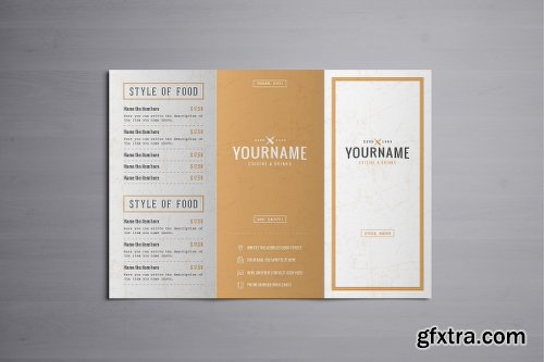 CreativeMarket Classy Food Menu 8 Template 2303964