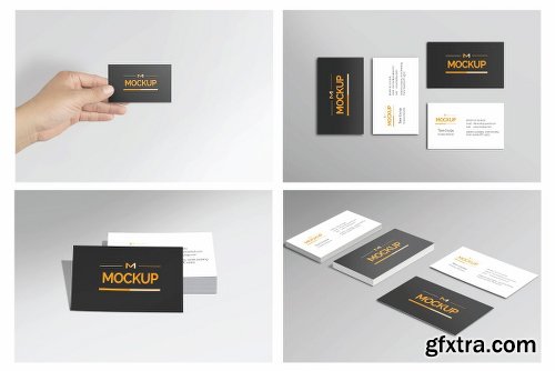 CreativeMarket 6 Style Business Card Mockups 2281641