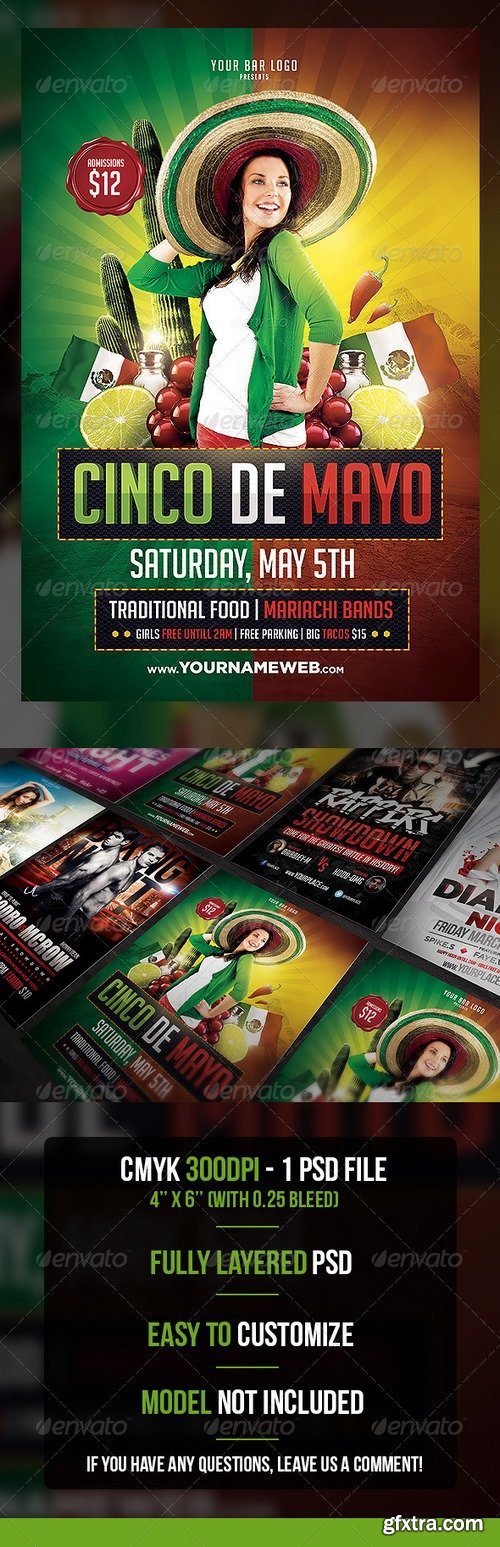 Graphicriver - Cinco de Mayo Flyer Template 7477667