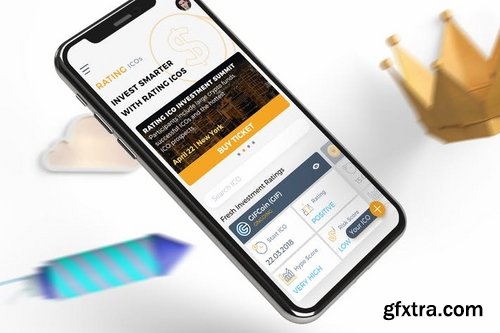 ICO Rating Crypto Mobile Ui - TH