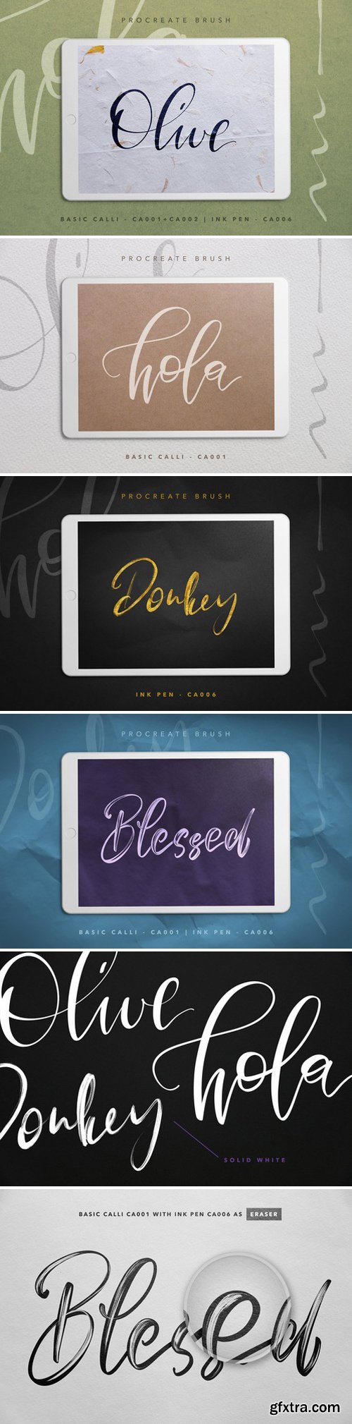 CM - Procreate Brush Trio - Calligraphy 2339784