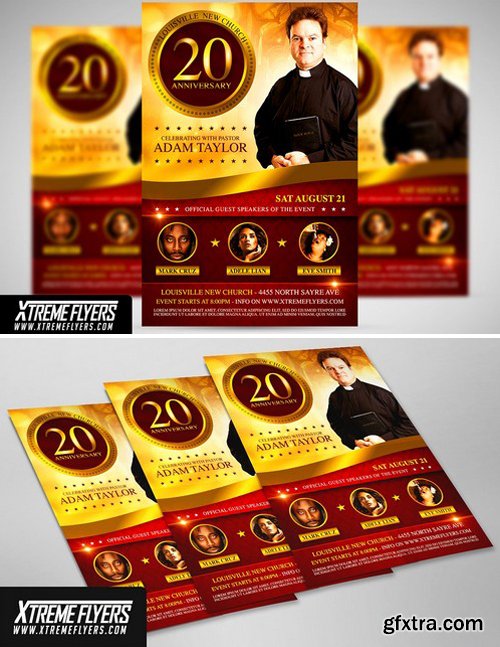 CM - Church Anniversary Flyer Template 2301227