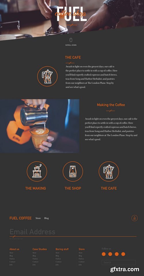 CM - Coffee shop site template 2032129