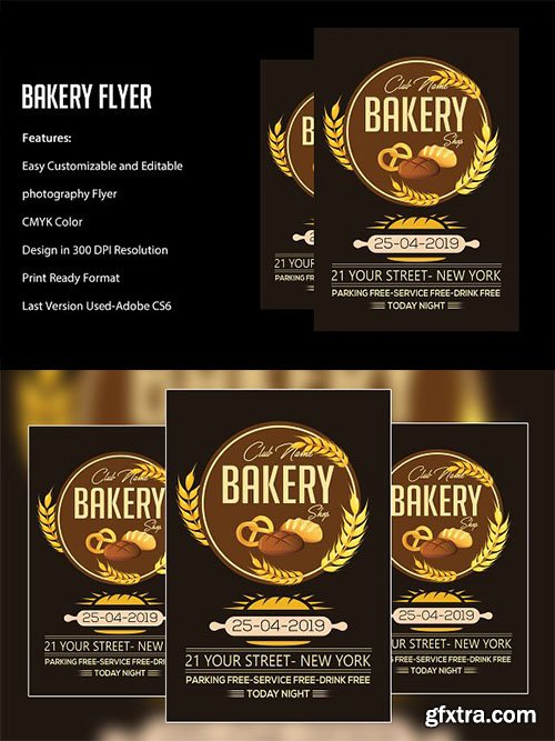 CreativeMarket - Bakery Shop Flyer 2368297