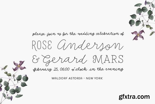 Save The Date Font Family